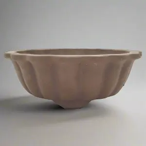 Unglazed Bonsai Pot Round - 18cm x 18cm x 5cm - YB1125