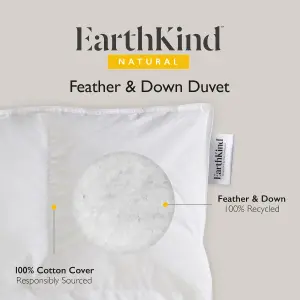 Earthkind Feather & Down Duvet, 13.5 Tog, Single