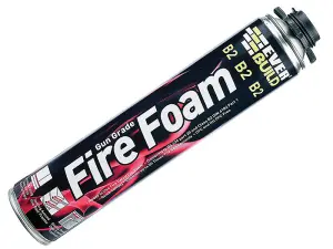 Everbuild Fire Foam B2 Gun Grade 750ml - Fire Resistant Expanding Foam