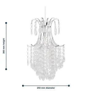 First Choice Lighting Chandelier Style Easy Fit Ceiling Light Shade