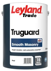 Leyland Trade Smooth Truguard Masonry Paint Peat - 5L