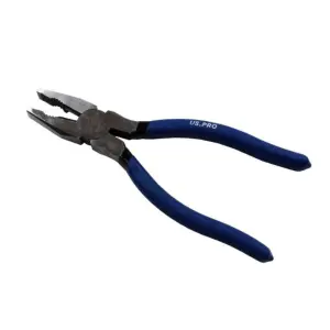 US PRO 8" 200mm 3pc Plier Set, Side Cutter, Long Nose, Combination Pliers 2070