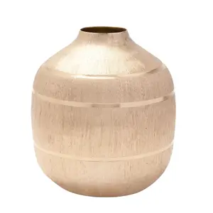 Hestia Round Gold Vase - Small