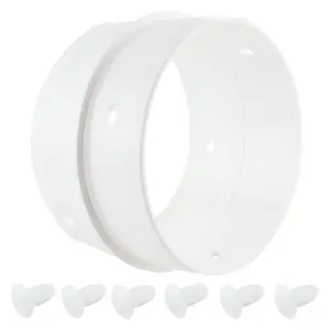 SPARES2GO Dual Vent Hose Connection Ring Kit compatible with White Knight Tumble Dryer