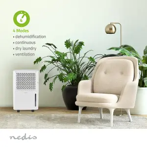 Dehumidifier with Automatic, Dry Laundry and Ventilation Function, 10L/Day, 24Hr Timer, 100m3/h