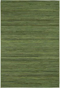 Green Outdoor Rug, Striped Stain-Resistant Rug For Patio, Deck, Garden, 5mm Modern Outdoor Area Rug-60 X 200cm (Runner)