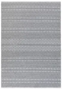 Grey Outdoor Rug, Geometric Stain-Resistant Rug For Patio Decks Garden Balcony, 2mm Modern Outdoor Rug-66 X 240cmcm (Runner)