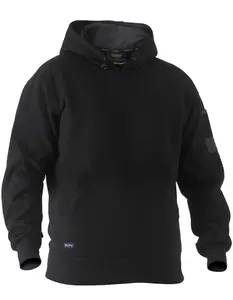 BISLEY WORKWEAR WORK FLEECE HOODIE BLACK 4XL