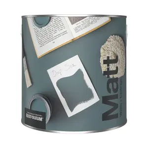 Rust-Oleum Washable Matt Wall Paint - Deep Sea 2.5L