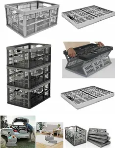 32L Collapsible Plastic Foldable Crates - 5