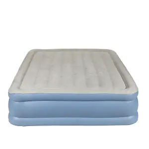 Queen Air Bed, Raised with Built-In Electric Pump, Carry Bag