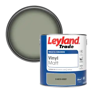 Leyland Trade Vinyl Matt Walls & Ceilings Emulsion Paint (S 4010-G50Y) 2.5L