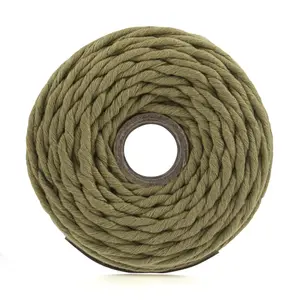 Trim: Macramé Cord: Cotton: 87m x 4mm: 0.5kg: Olive