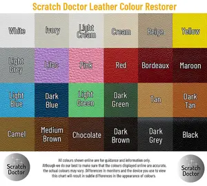 Scratch Doctor Leather Colour Restorer, Recolouring Balm for faded and worn leather 250ml Black