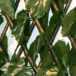 Primrose Extendable Artificial English Ivy Screen Garden Fencing Screening Trellis 2.0m x 1.0m