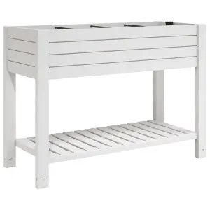 Berkfield Garden Raised Bed White 110x45x79 cm Polypropylene