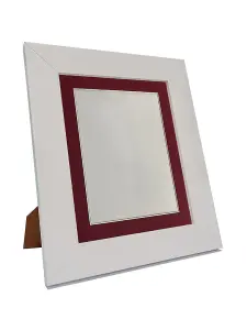 Metro White Frame with Red Mount for Image Size A5