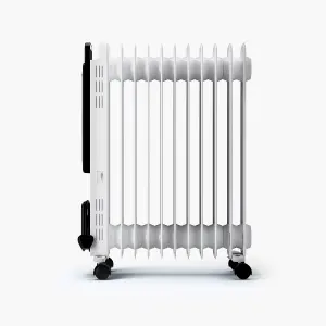 Pro Breeze OmniWarm 2500W Oil Filled 11 Fins Eco Radiator Heater With Digital Display and Smart App Control- White