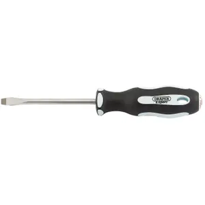 Draper Plain Slot Soft Grip Screwdriver, 6.5 x 100mm 34978