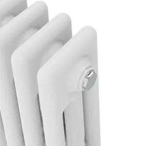 Right Radiators 300x607 mm Horizontal Traditional 3 Column Cast Iron Style Radiator White