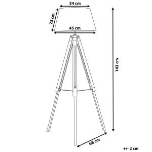 Tripod Floor Lamp Black MADEIRA