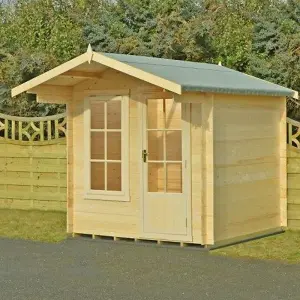 Crinan Log Cabin Home Office Garden Room Approx 8 x 8 Feet