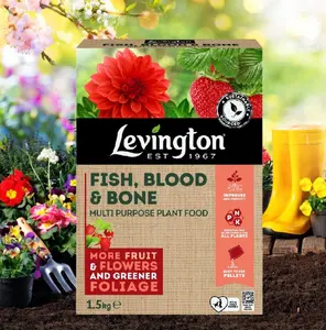 Levington Fish Blood & Bone Multi Purpose Plant Food Fertiliser Pellets 1.5kg