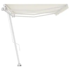 Berkfield Freestanding Manual Retractable Awning 600x300 cm Cream