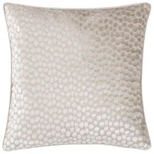 Hoem Lanzo Cut Velvet Piped Feather Filled Cushion