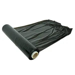 12 Rolls Of Black 400mm Standard Core Tear Resistant Pallet Shrink Wrap Rolls