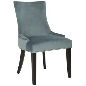 Baumgarten Upholstered Dining Chair (Set of 2) Blue