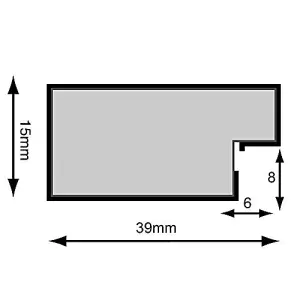 Metro Gold Frame with Black Mount 30 x 40CM Image Size 12 x 10 Inch