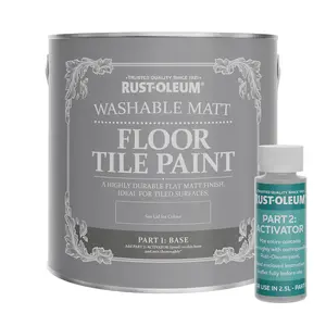 Rust-Oleum River's Edge Washable Matt Floor Tile Paint 2.5L