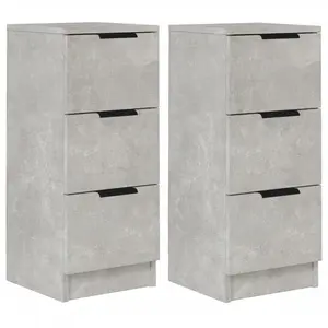 Josafat 30Cm Wide 6 Drawer (Set of 2)  Grey