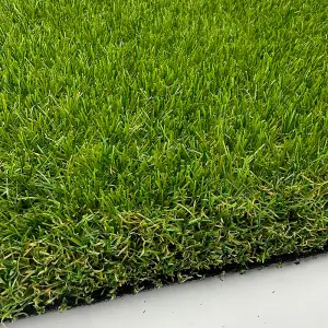 GLENEAGLES 35mm ARTIFICIAL GRASS - 2M X 5.50M - Natural and Realistic Looking Fake Astro Lawn Turf