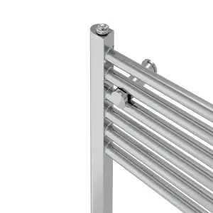 Rinse Bathrooms 800W Electric Heated Warming Towel Rail Bathroom Radiator Chrome - 1800x500mm