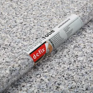 D-C-Fix Porrinho Blue Grey Marble Self-adhesive Furniture Wrap (L)15m (W)675mm