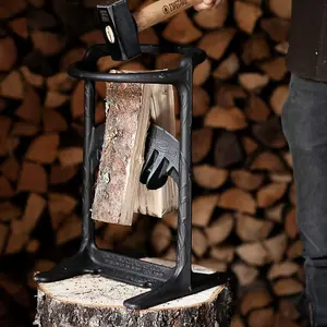 Kindling Cracker King Cast Iron Durable Wood Cutter Log Splitter, Hammer, Cover & Firelighters