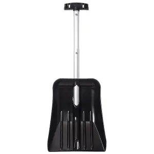 Telescopic Car Shovel - Lightweight, Foldable & Compact Aluminium Snow Shovel with Wide Head and Extendable Handle