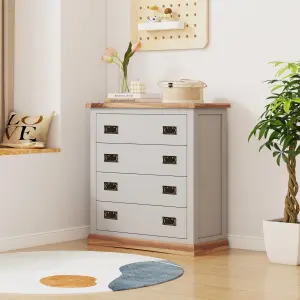 Bomporto 4 Drawer Chest of Drawers Bras Drop Handle