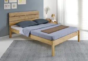 Ronan 5ft Kingsize Bed Solid in Waxed Pine Finish