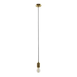 Inlight Milled Warm Brass E27 Cable light set