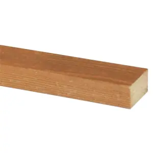 PACK OF 15 (Total 15 Units) - 25mm x 50mm Brown Pressure Treated Roof Battens - 1.2m Length