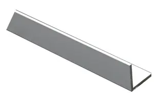 Anodised Aluminium Equal L-shaped Angle profile, (L)2m (W)30mm (D)30mm (T)1.5mm