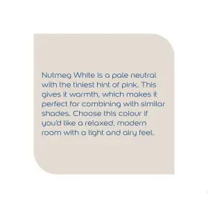 Dulux Walls & ceilings Nutmeg white Silk Emulsion paint, 2.5L