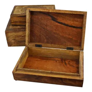 Maxeys 3 Piece Solid Wood Decorative Box Set