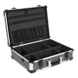 Sealey Aluminium Tool Case Box Heavy Duty Foam Lining Shoulder Strap AP610