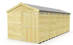 DIY Sheds 8x20 Apex Security Shed - Double Door