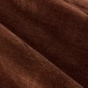 Yard Heavy Chenille Velvet Nutmeg Pencil Pleat Curtains, 229 x 229cm