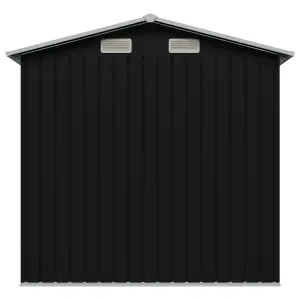 Berkfield Garden Storage Shed Anthracite Steel 204x132x186 cm